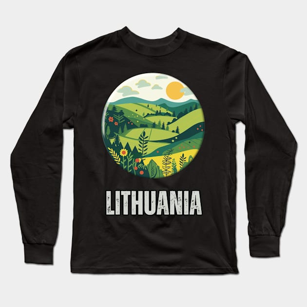 Lithuania Long Sleeve T-Shirt by Mary_Momerwids